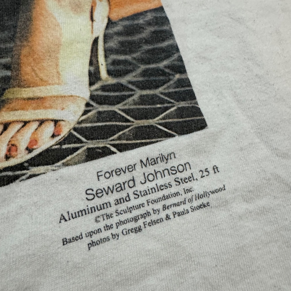 Vintage Marilyn Monroe Graphic T-Shirt White Large Art picture photos - Picture 3 of 7